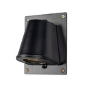Wade Outdoor Brass Wall Spotlight with Back Plate IP54