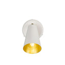 Cashel Brass Cone Wall Light with Switch