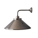 Rio Vintage Wall Light with Brass Cone Shade 15"