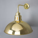 Paris Industrial Brass Wall Light 12"