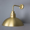 Paris Industrial Brass Wall Light 12"