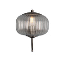 Nehir Reeded Glass Wall Light with Pull Switch