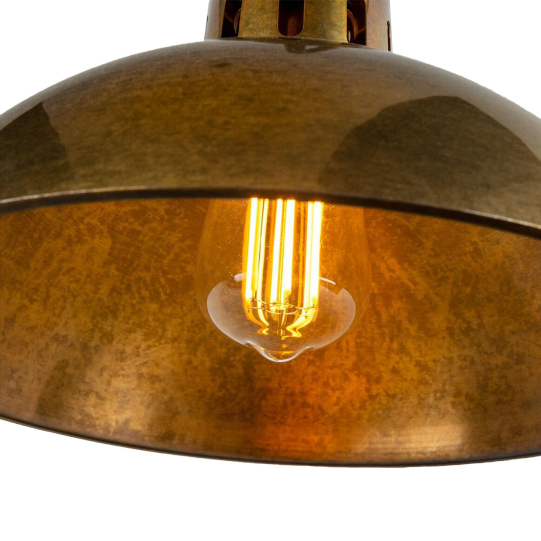 Paris Industrial Brass Swan Neck Wall Light 12"