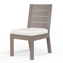 Laguna Armless Dining Chair in Canvas Flax, No Welt