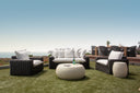Cabo Loveseat in Soothe Pearl w/ Flange Welt