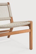 Jack Woven Outdoor Lounge Chair | Teak | Beige Cord