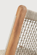 Jack Woven Outdoor Lounge Chair | Teak | Beige Cord