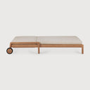Jack Outdoor Adjustable Lounger | Teak | Natural Fabric