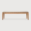 Bok Outdoor Bench | Teak | Natural Fabric | 3+ Seater