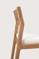 Jack Outdoor Dining Chair | Teak | Off White Fabric