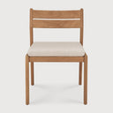 Jack Outdoor Dining Chair | Teak | Natural Fabric