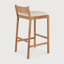 Jack Outdoor Bar Stool | Teak | Natural Fabric