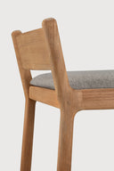Jack Outdoor Bar Stool | Teak | Mocha Fabric