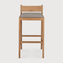 Jack Outdoor Bar Stool | Teak | Mocha Fabric