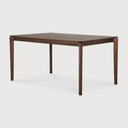 Bok Dining Table | Varnished Teak | Brown | Rectangular | 55" X 31"