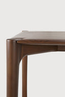 Pi Dining Table | Varnished Teak | Brown | Rectangular | 63" X 31"
