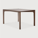 Pi Dining Table | Varnished Teak | Brown | Rectangular | 55" X 31"