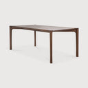 Pi Dining Table | Varnished Teak | Brown | Rectangular | 87" X 37"