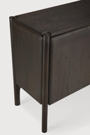 Pi Sideboard | Varnished Teak | Dark Brown | 3 Doors