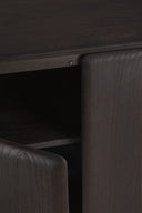 Pi Sideboard | Varnished Teak | Dark Brown | 3 Doors