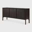Pi Sideboard | Varnished Teak | Dark Brown | 3 Doors