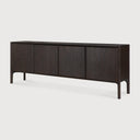 Pi Sideboard | Varnished Teak | Dark Brown | 4 Doors