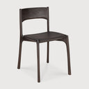 Pi Dining Chair | Varnished Teak | Dark Brown