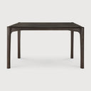 Pi Dining Table | Varnished Teak | Dark Brown | Rectangular | 55" X 31"