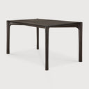Pi Dining Table | Varnished Teak | Dark Brown | Rectangular | 55" X 31"