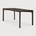 Pi Dining Table | Varnished Teak | Dark Brown | Rectangular | 63" X 31"