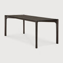 Pi Dining Table | Varnished Teak | Dark Brown | Rectangular | 71" X 35"