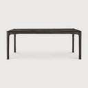 Pi Dining Table | Varnished Teak | Dark Brown | Rectangular | 79" X 37"