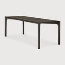 Pi Dining Table | Varnished Teak | Dark Brown | Rectangular | 79" X 37"