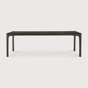 Pi Dining Table | Varnished Teak | Dark Brown | Rectangular | 94" X 39"