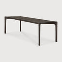 Pi Dining Table | Varnished Teak | Dark Brown | Rectangular | 94" X 39"