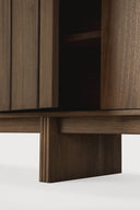 Pillar Sideboard | Varnished Teak | Wild Brown | 4 Doors