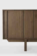 Pillar Sideboard | Varnished Teak | Wild Brown | 4 Doors