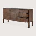 Sono Sideboard | Varnished Teak | Light Brown | 2 Doors | 3 Drawers