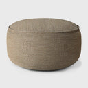 Donut Outdoor Pouf | Mocha Check Fabric | Xl