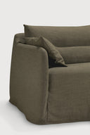 Weave Sofa | Green Fabric | 3 Seater | Removable Cover