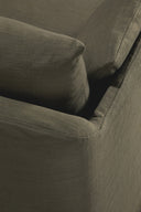 Weave Sofa | Green Fabric | 3 Seater | Removable Cover