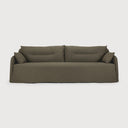 Weave Sofa | Green Fabric | 3 Seater | Removable Cover