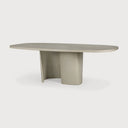 Canyon Outdoor Dining Table | Varnished Concrete | Light Grey | Oval