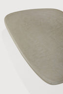 Elements Outdoor Coffee Table | Varnished Concrete | Light Grey | Pebble Shape