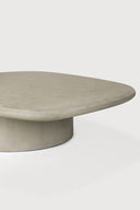Elements Outdoor Coffee Table | Varnished Concrete | Light Grey | Pebble Shape