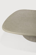 Elements Outdoor Coffee Table | Varnished Concrete | Light Grey | Pebble Shape