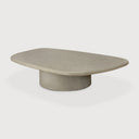 Elements Outdoor Coffee Table | Varnished Concrete | Light Grey | Pebble Shape