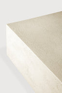 Elements Coffee Table | Varnished Microcement | Off White | Rectangular
