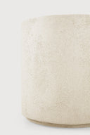 Elements Side Table | Varnished Microcement | Off White | Round