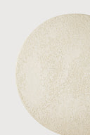 Elements Side Table | Varnished Microcement | Off White | Round